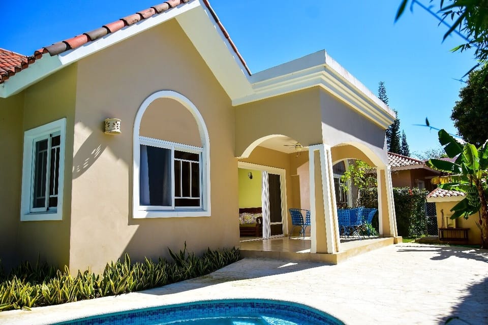 Back view villa