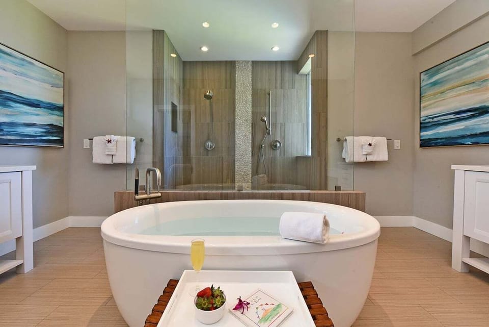 Perfect for unwinding with a long soak after exploring the island