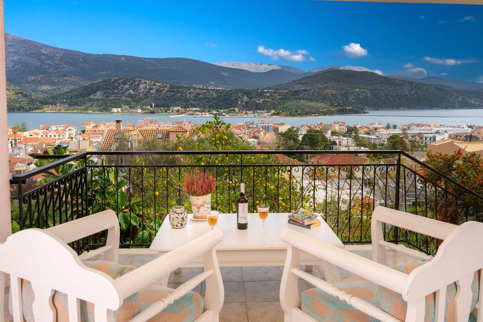 AN OTHER VIEW OF THE  AMAZING SEA AND TOWN VIEW FROM OUR VERANDA- BALCONY