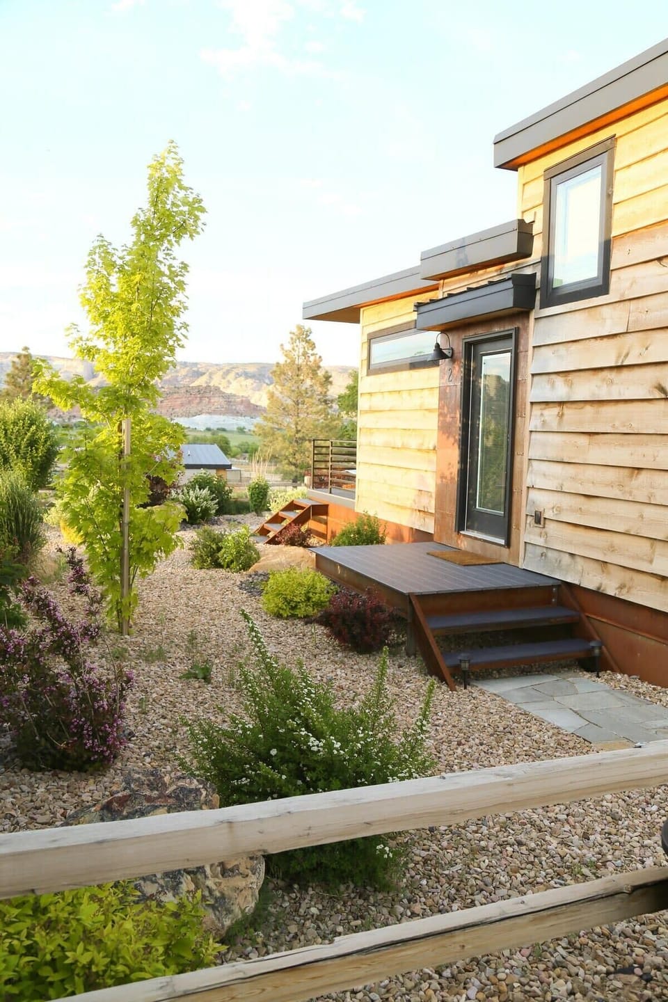 There’s even a convenient side door to step outside.
