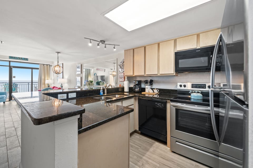 Fully equipped kitchen will help make meal prep a breeze. 