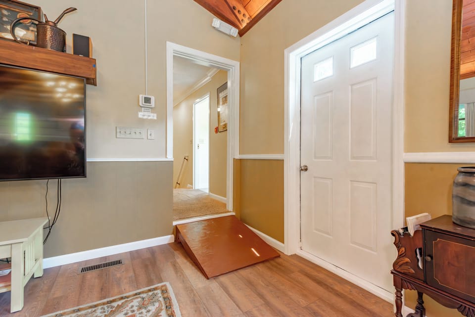 Removable Handicap Ramp from Common Room to Hallway