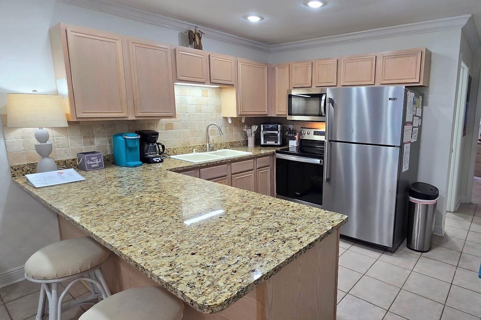 Granite Countertop and Stainless Steel appliances