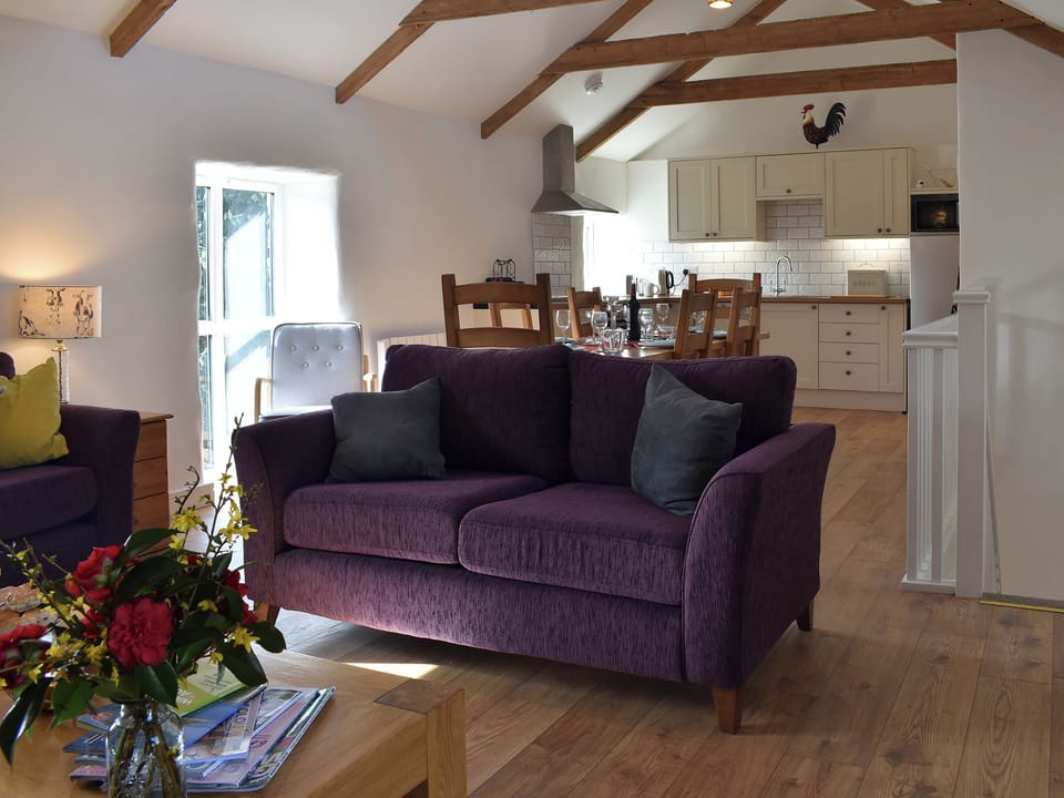 Living, dining and kitchen areas | Bull Pen - Morwenna Barns, Mount Hawke, near St Agnes