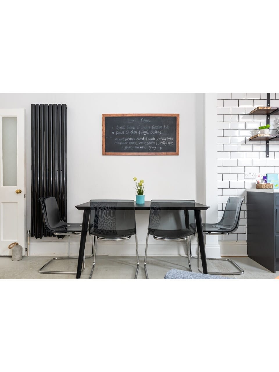 Open plan dining living area