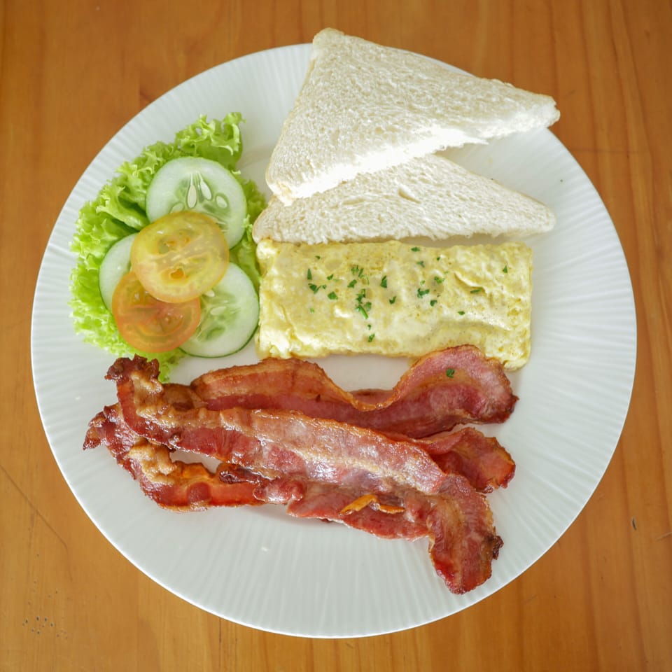 Daily cooked-to-order breakfast for a fee