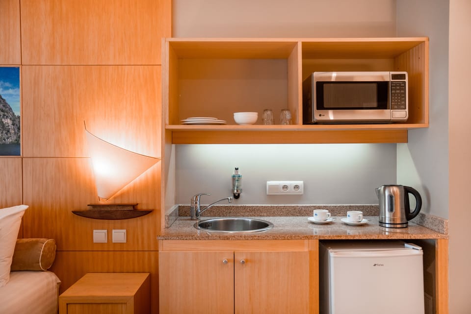 Studio, Allergy Friendly | Private kitchen | Coffee/tea maker, fridge, microwave, electric kettle