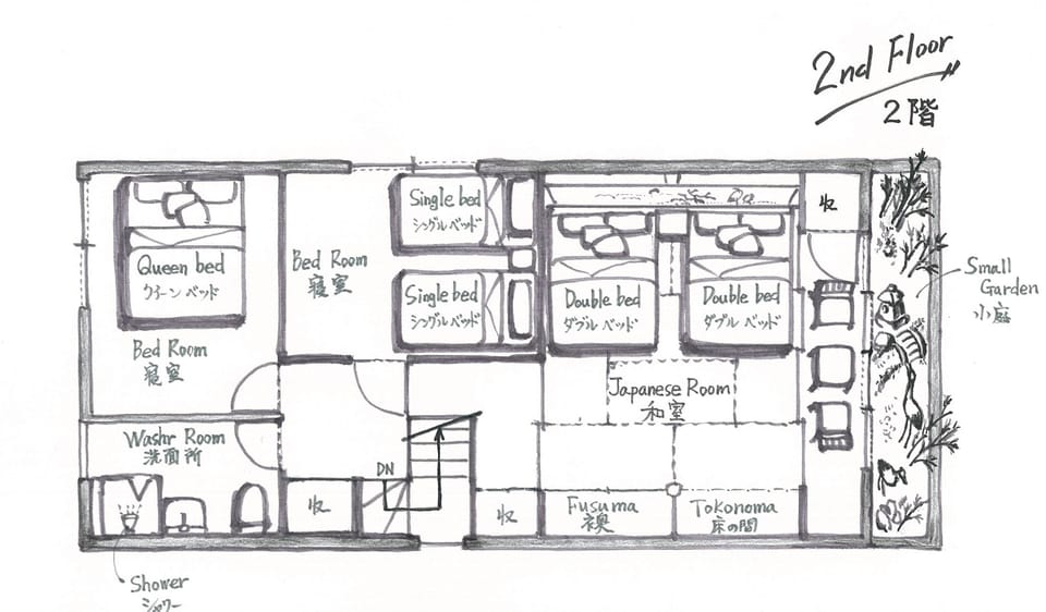 Private Vacation Home with Garden View | Floor plan