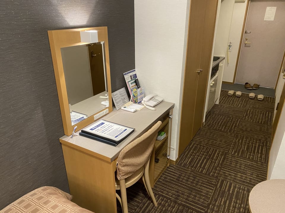 Desk, laptop workspace, free WiFi