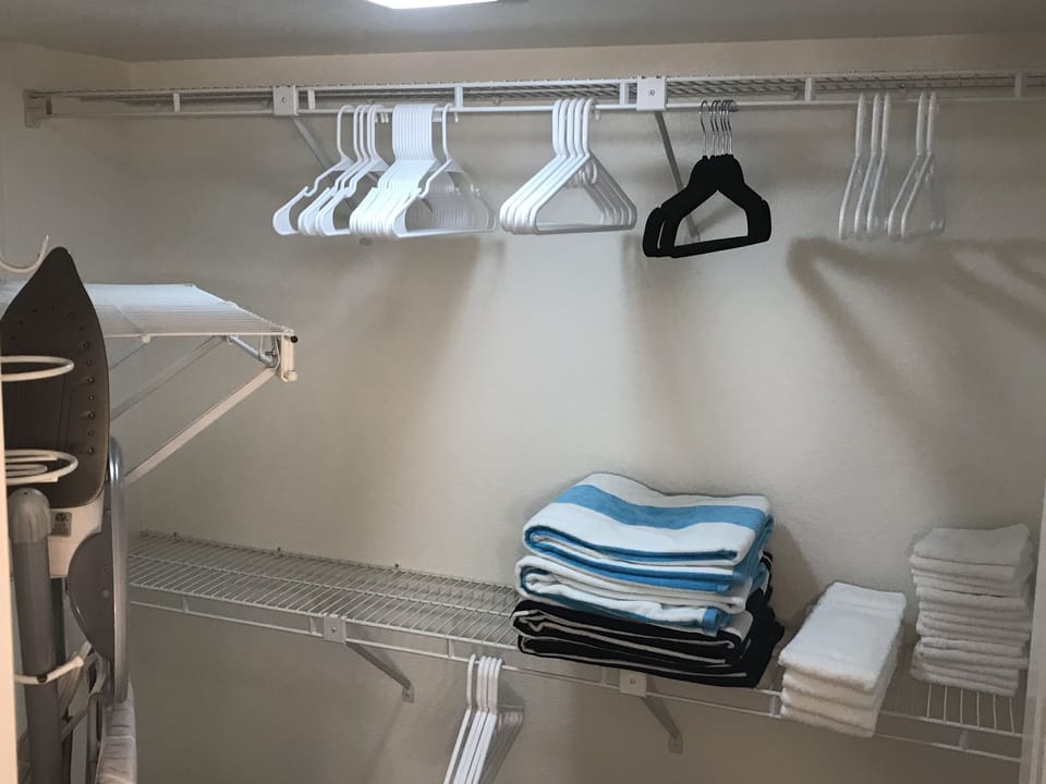 Both bedrooms have large walk-in closets.