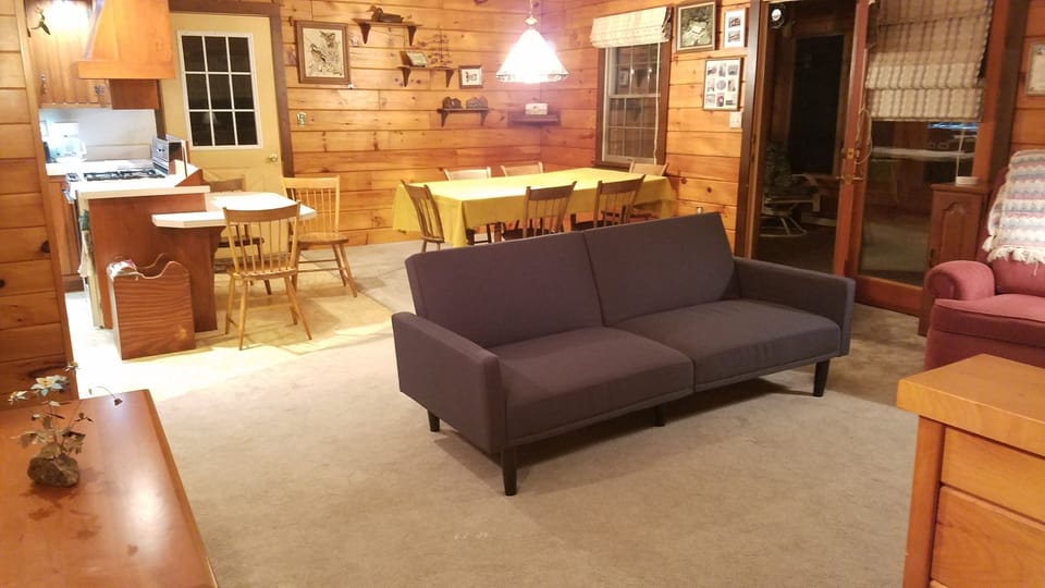 Living room into dining room/view from front door