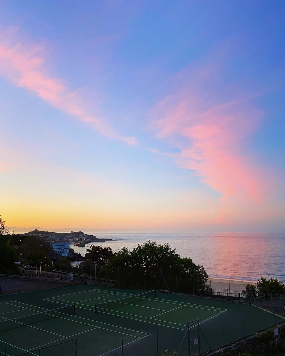Sunset from the balcony