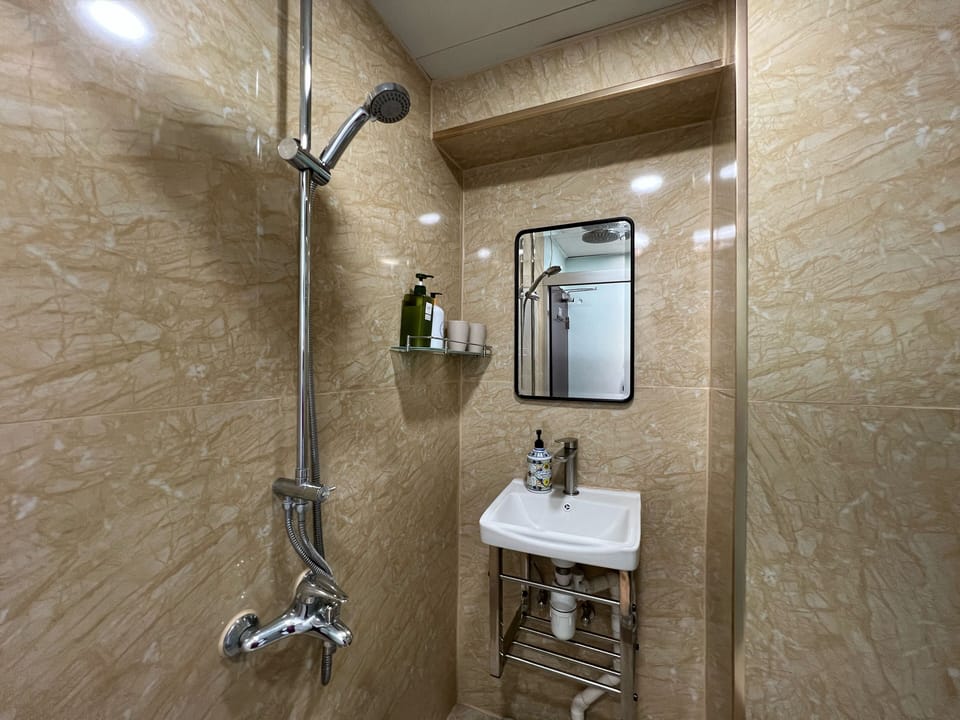City Double Room, 1 Double Bed | Bathroom | Shower, rainfall showerhead, free toiletries, hair dryer