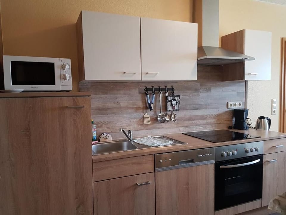Shared fridge, microwave, coffee/tea maker