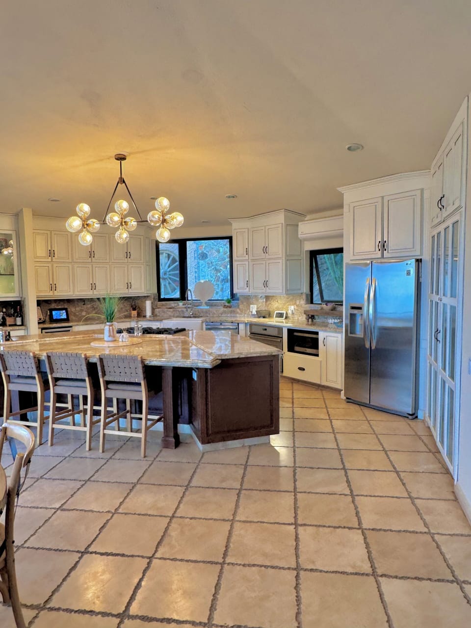 Kitchen w extra large island for entertaining