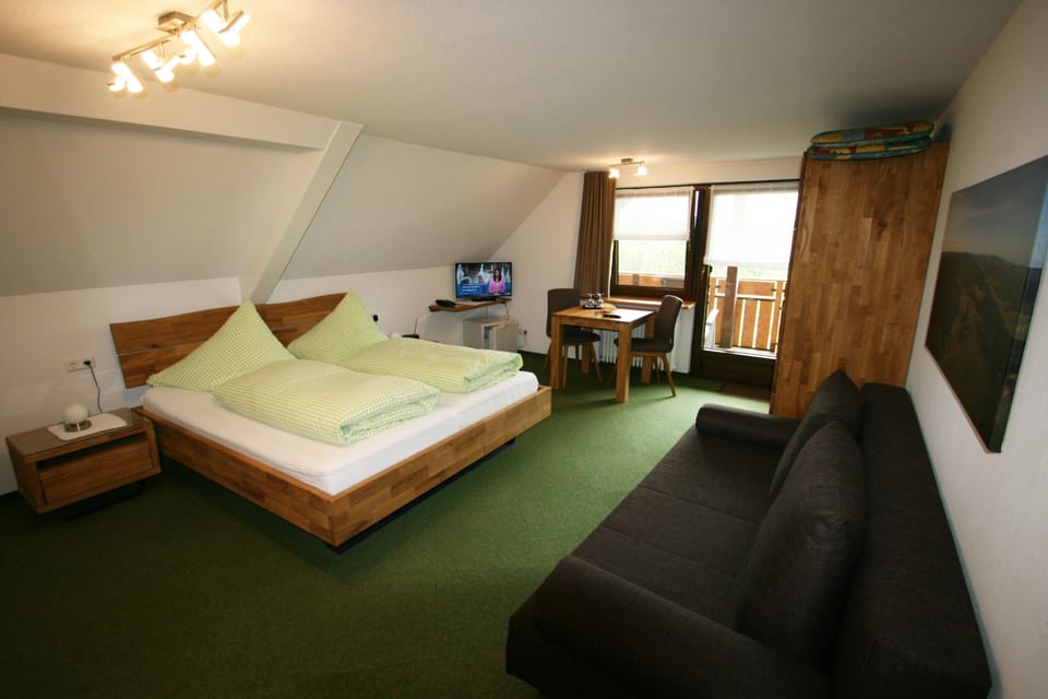 Double Room, Balcony, Mountain View | In-room safe, individually decorated, individually furnished