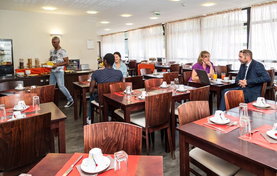 Start your day with the paid breakfast service.