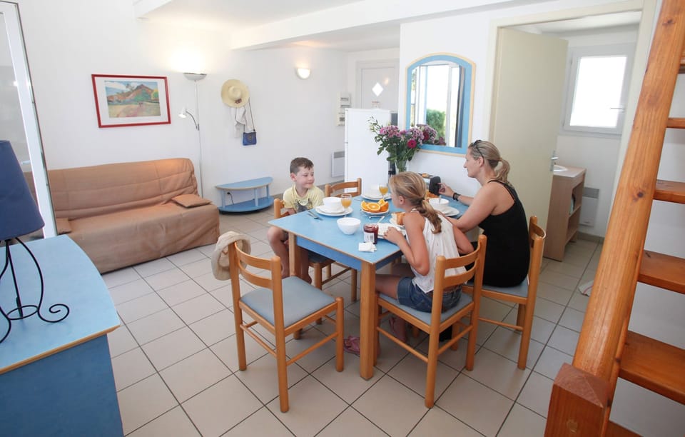 Share meals and laughs at the dining table.