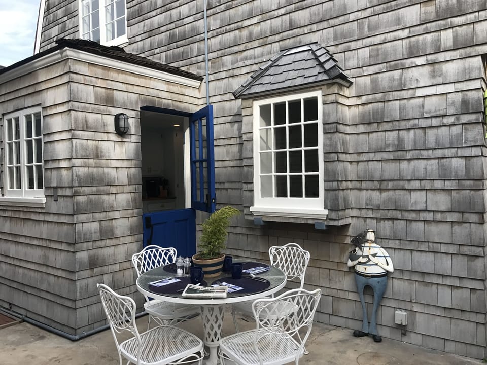 Back patio perfect for your morning coffee.