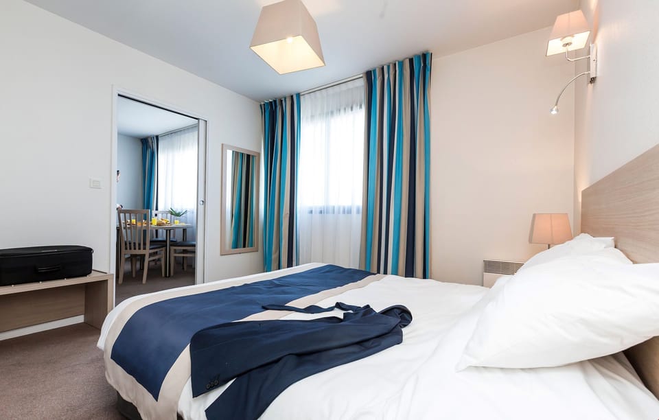 Fall asleep in our bedroom with a Double bed.