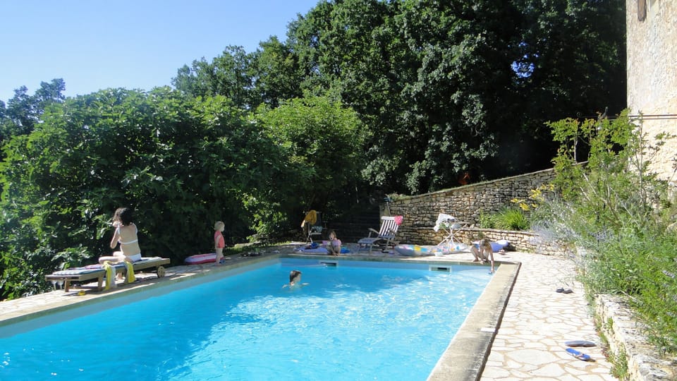 the pool