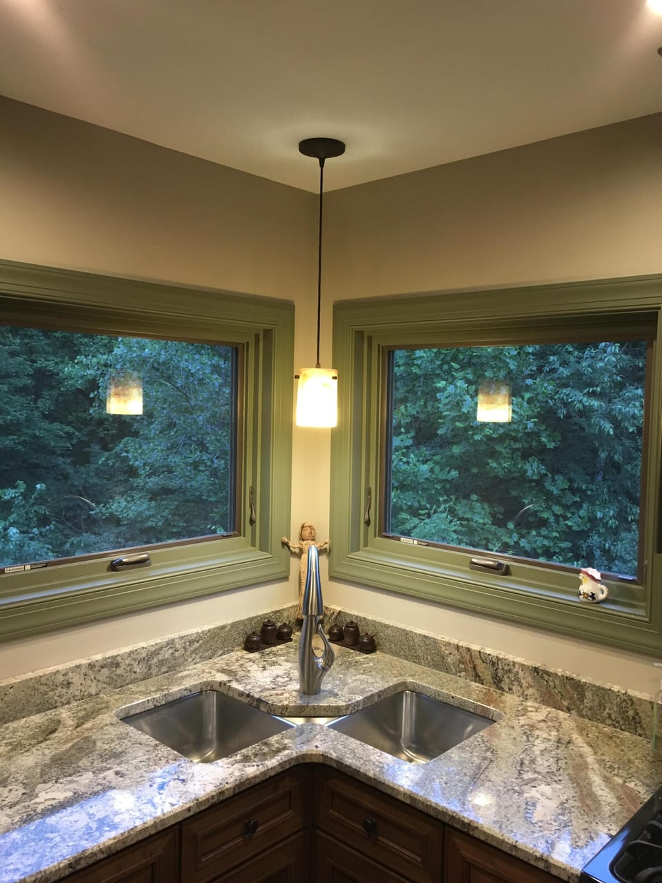 Kitchen sink view