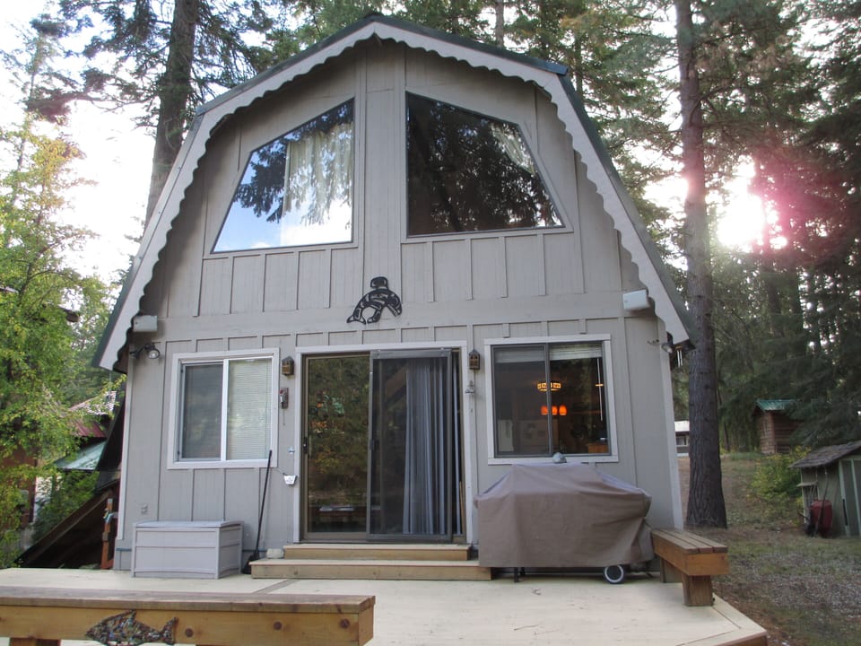 River side of cabin