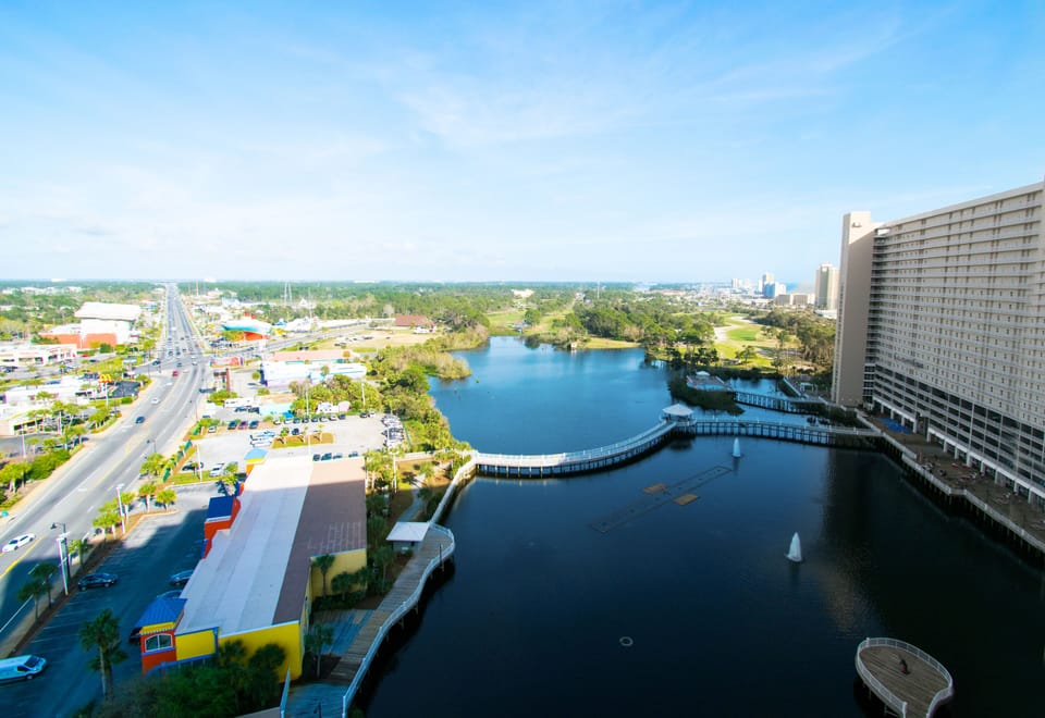This photo was taken from the balcony 