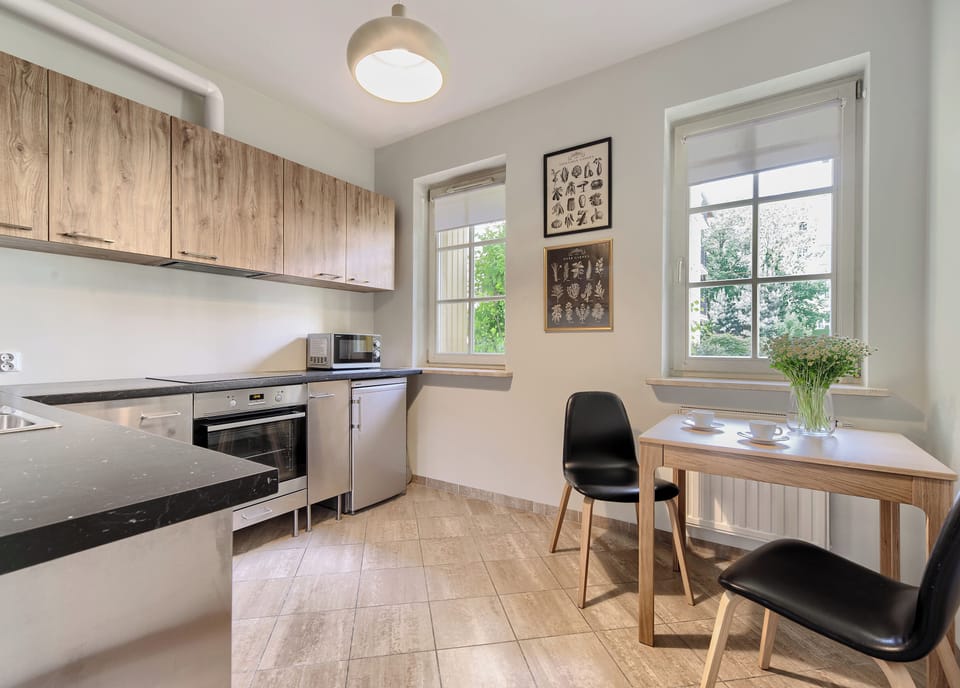 Apartment | Private kitchen | Fridge, oven, stovetop, dishwasher