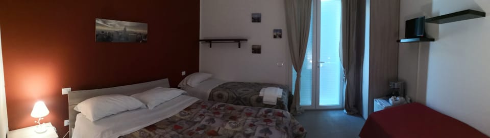 Deluxe Quadruple Room, Pool View | Premium bedding, desk, blackout drapes, soundproofing