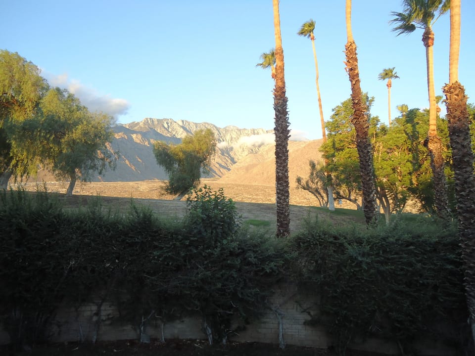 San Jacinto View from balcony.