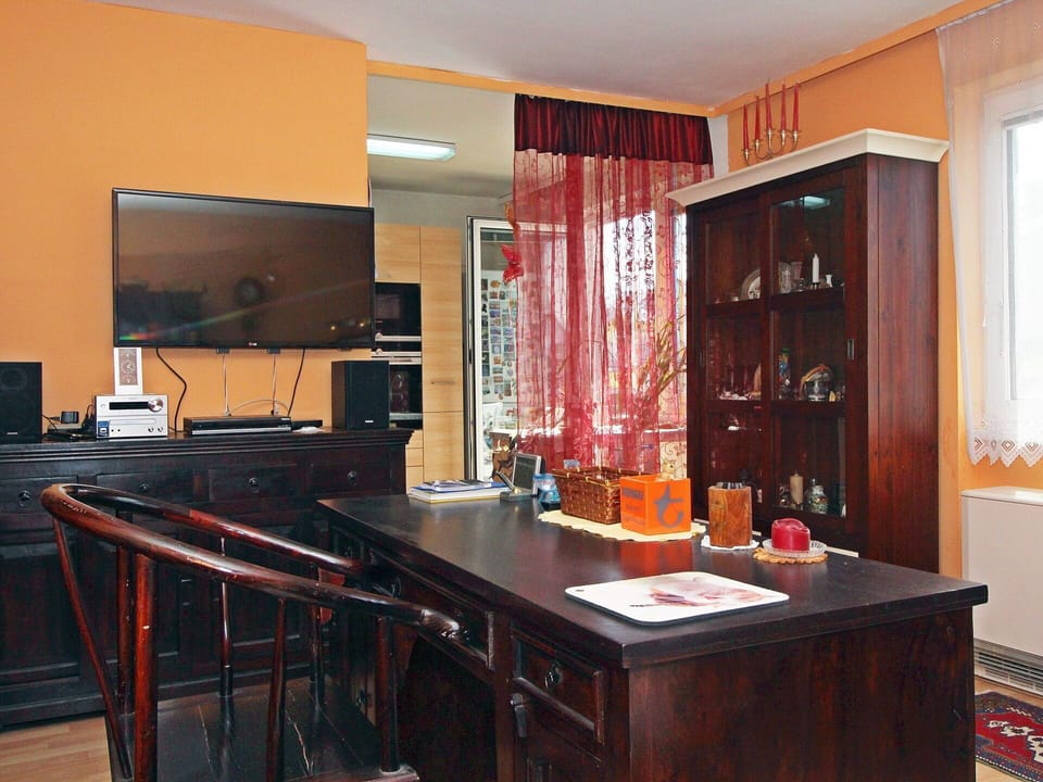 Furniture, Room, Property, Interior Design, Cabinetry, Building, Desk, Table, Countertop, Real Estate
