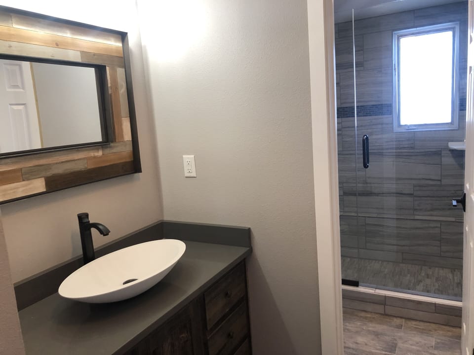 Basement bathroom