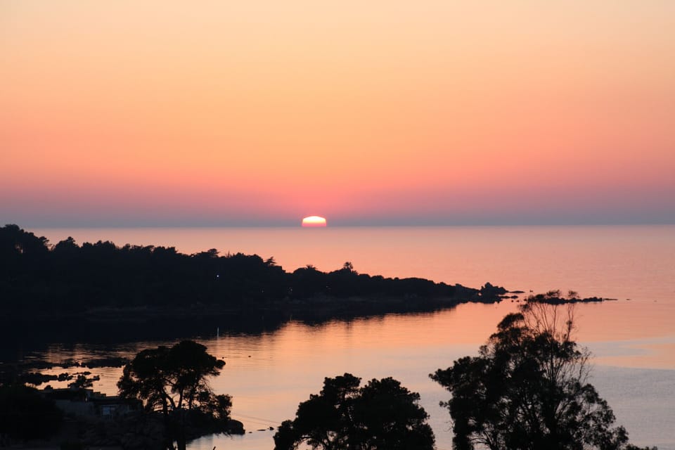 fall sunset from the terrace