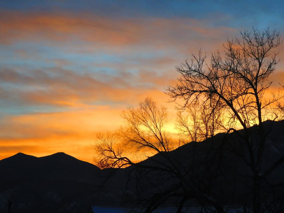 Sunset View from the Front Porch.