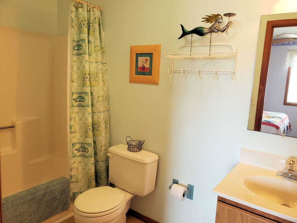 Shower/Tub Combo. Attached to Queen Bedroom