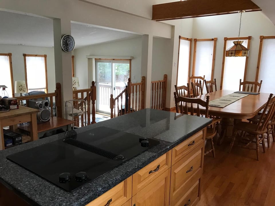Kitchen is complete with stovetop cooking as well as all other basic amenities