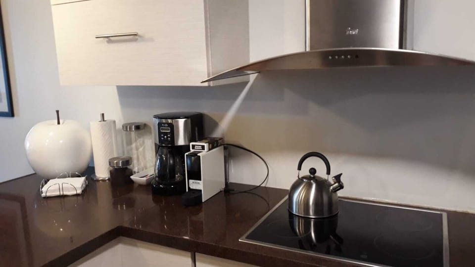 enjoy a very nice coffee in our Nespresso or the dripping coffee maker...