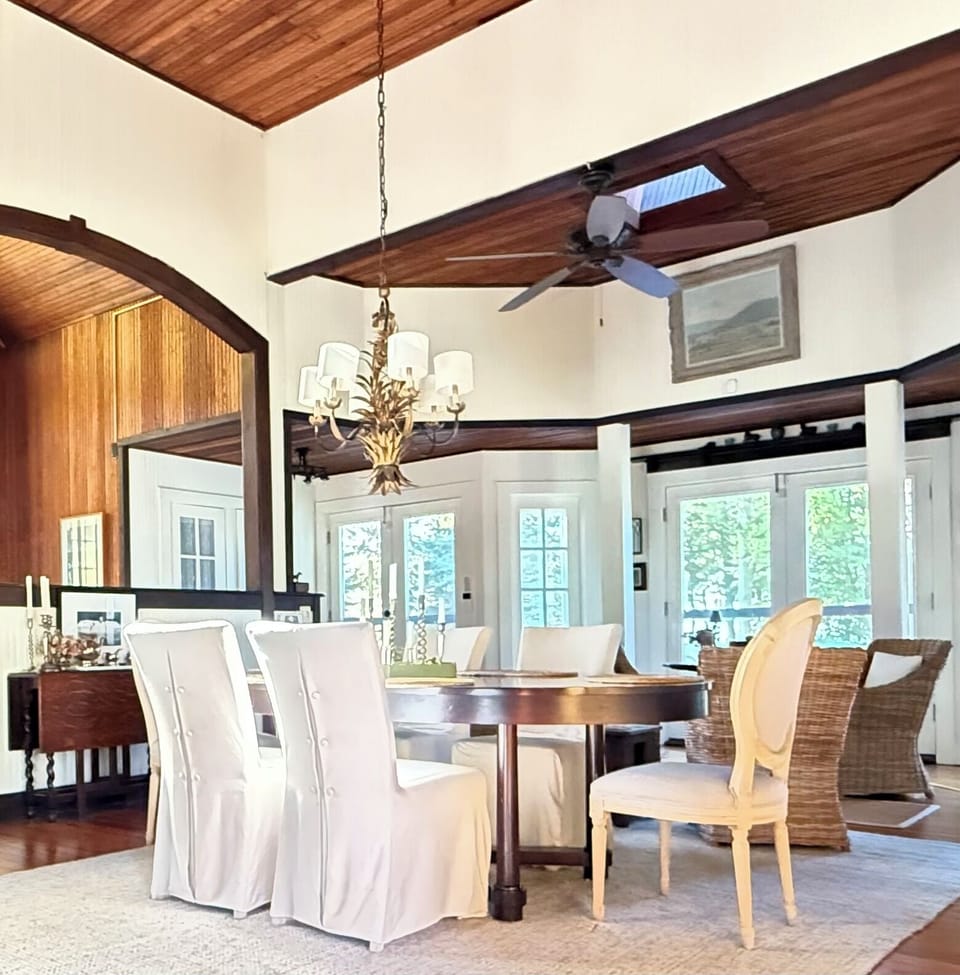 Dining room facing west
