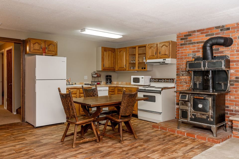Game room in basement