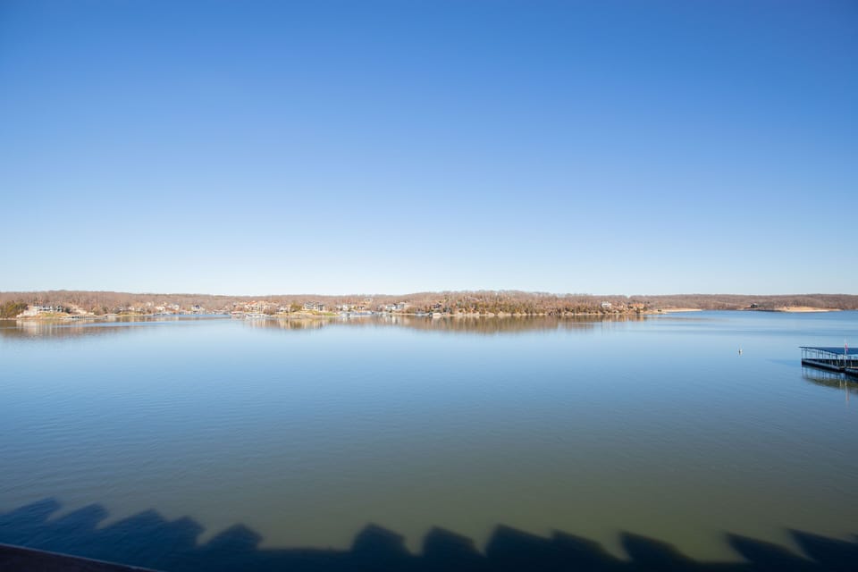 View of the lake from our deck.