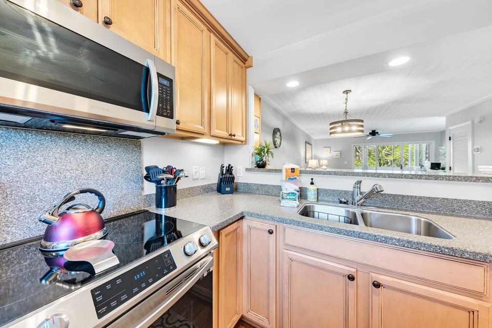 Stainless steel appliances that blend style and function perfectly.