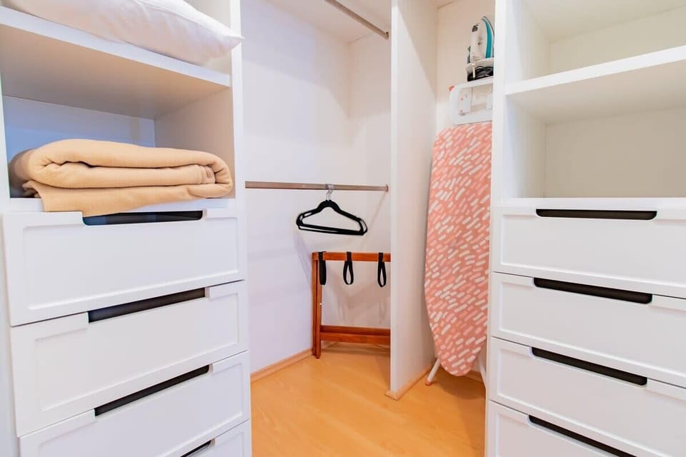 Spacious and well-organized closet for your belongings