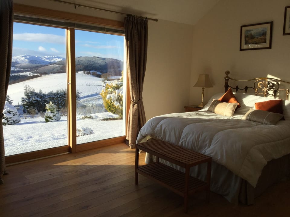 Bedroom view and UK king sized bed