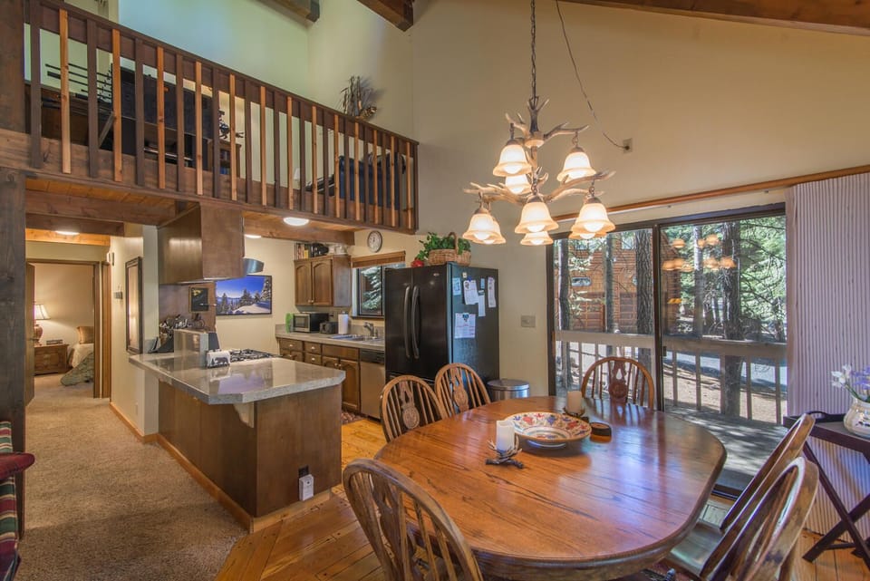 Open dining/kitchen area