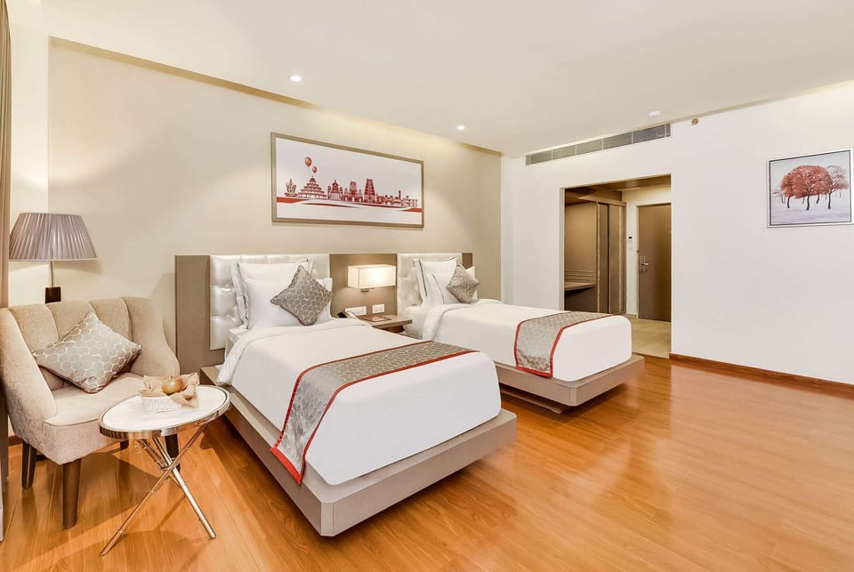 In-room safe, desk, laptop workspace, soundproofing