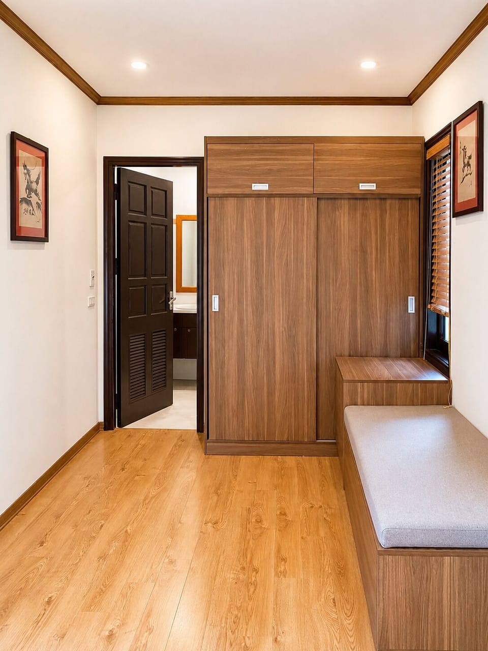 Triple Room, 3 Twin Beds, Garden View | Living area
