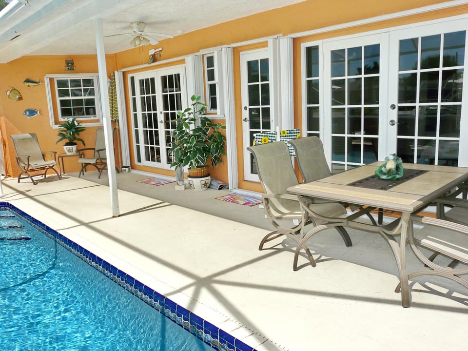 House, Multiple Beds (Pet-friendly home with pool and dock ) | Balcony view
