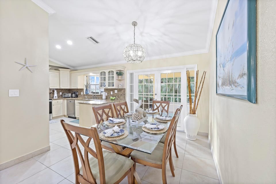 House, Multiple Beds (Pet-friendly waterfront with pool and) | Dining