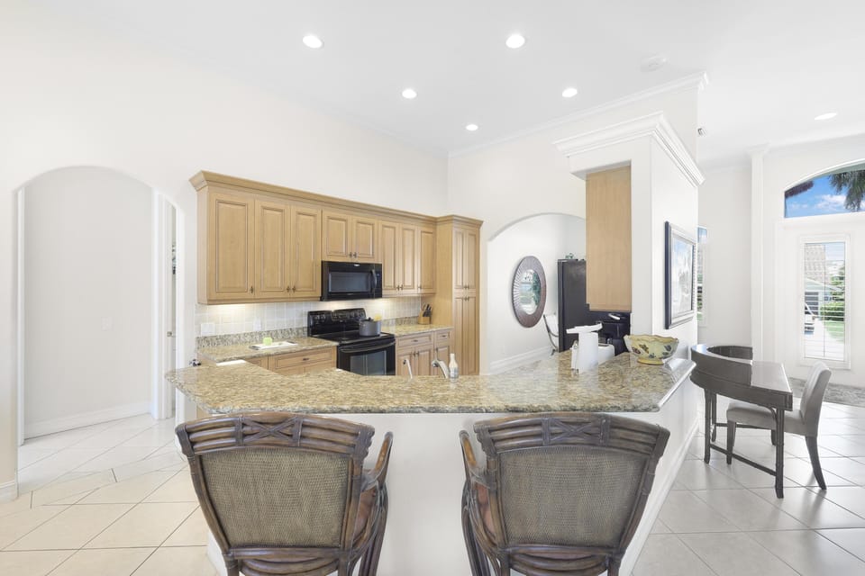 House, Multiple Beds (Pet-friendly waterfront home near bea) | Private kitchen | Fridge, microwave, oven, stovetop